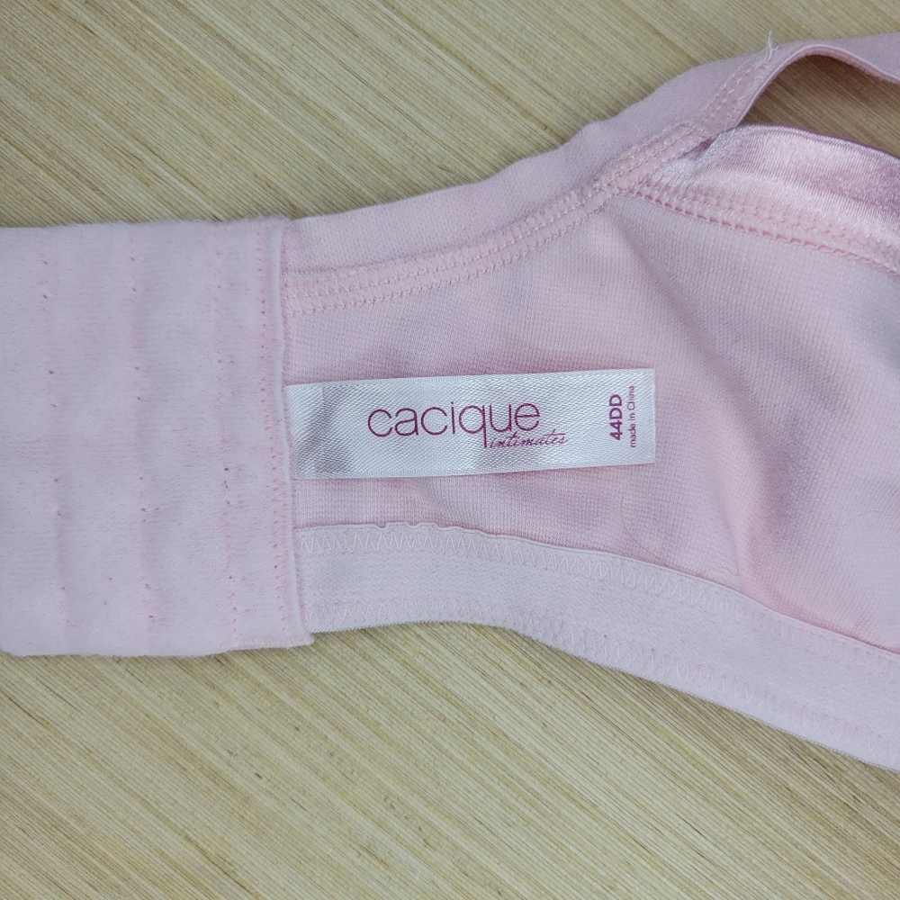 Cacique Intimates Pink Cotton Lightly Lined T-Shirt Bra 44DD - Picture 6 of 7